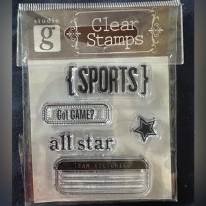 Studio G Clear Stamps Sports Themed